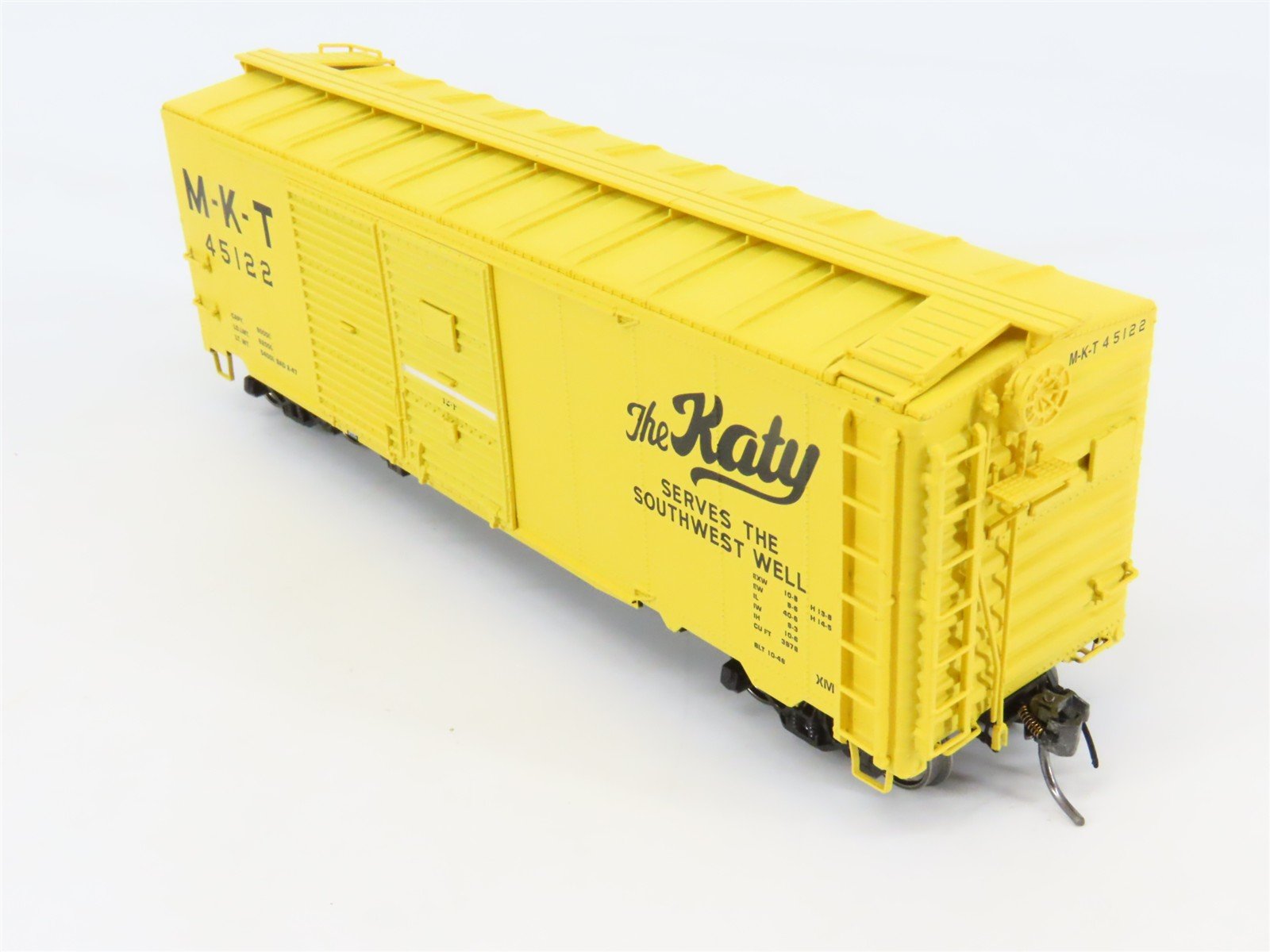 HO Scale Red Caboose RR-38580-02 MKT Missouri-Kansas-Texas 40' Box Car 45122 RTR