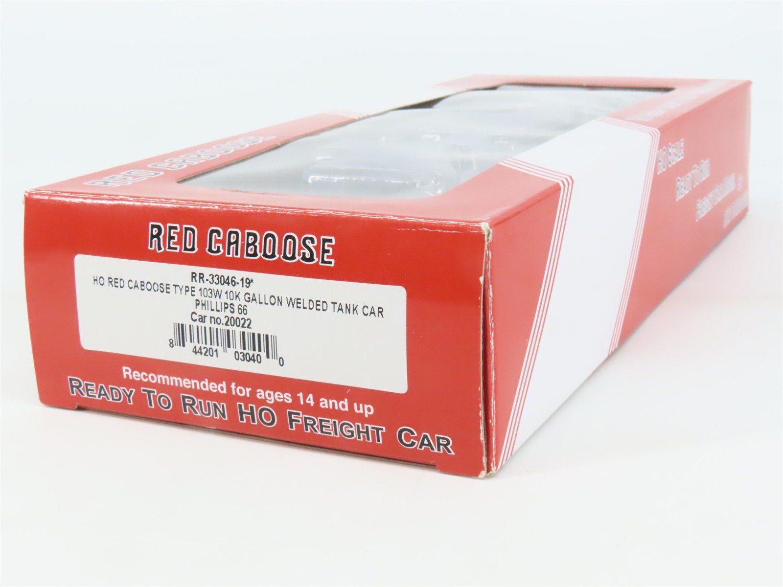 HO Scale Red Caboose RR-33046-19 PSPX Phillips 66 Tank Car 20022 RTR