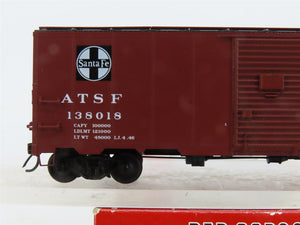 HO Scale Red Caboose RR-38083-1 ATSF Santa Fe 40' Box Car 138018 RTR
