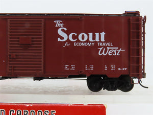 HO Scale Red Caboose RR-38083-1 ATSF Santa Fe 40' Box Car 138018 RTR