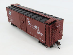 HO Scale Red Caboose RR-38083-1 ATSF Santa Fe 40' Box Car 138018 RTR