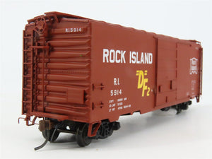 HO Scale Red Caboose RR-38906-14 RI Rock Island Box Car 5914 RTR