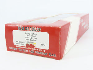 HO Scale Red Caboose RR-38906-14 RI Rock Island Box Car 5914 RTR