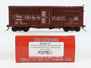 HO Scale Red Caboose RR-39017-01* TNO Texas & New Orleans Stock/Cattle Car RTR