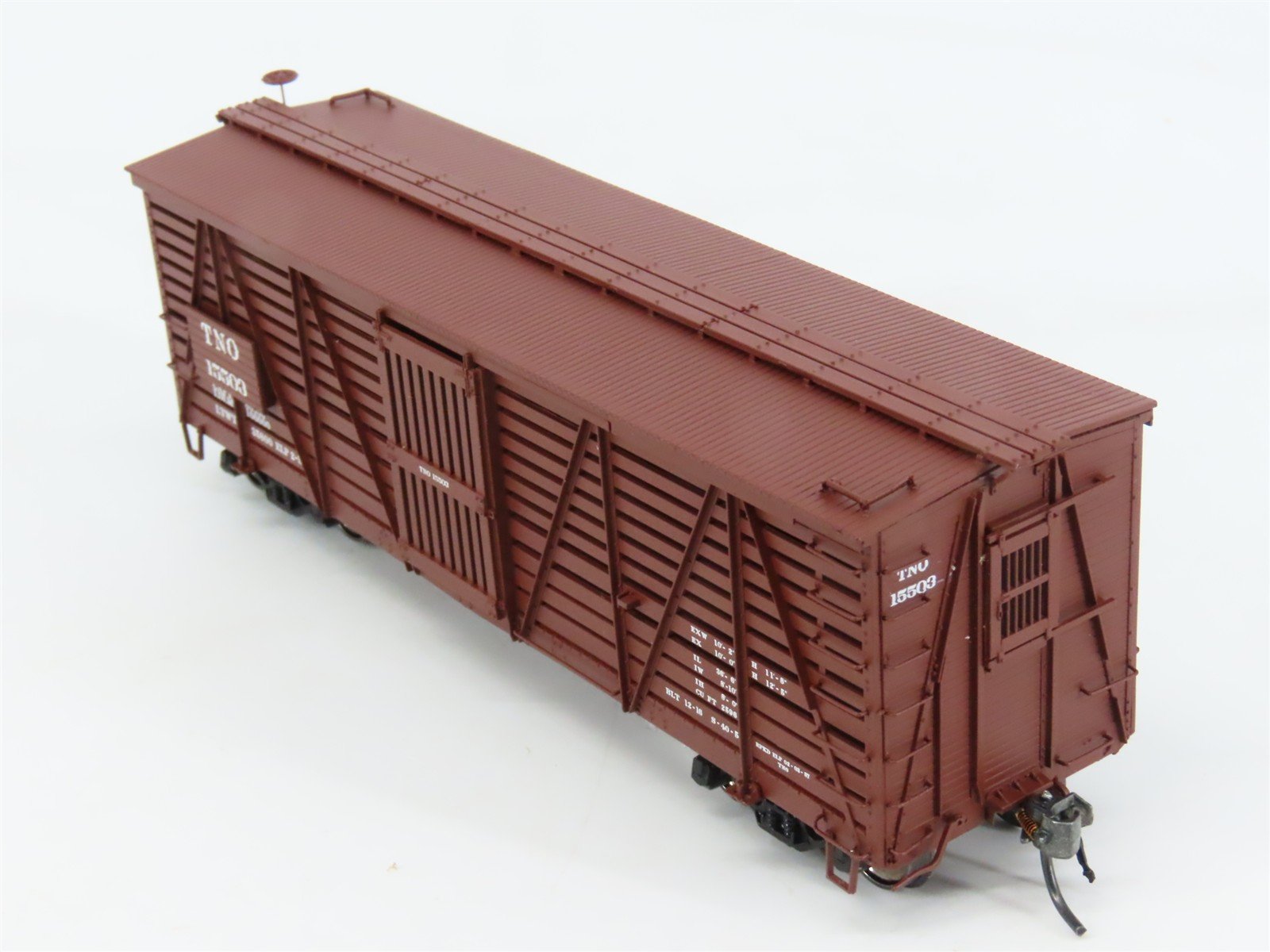 HO Scale Red Caboose RR-39017-01* TNO Texas & New Orleans Stock/Cattle Car RTR