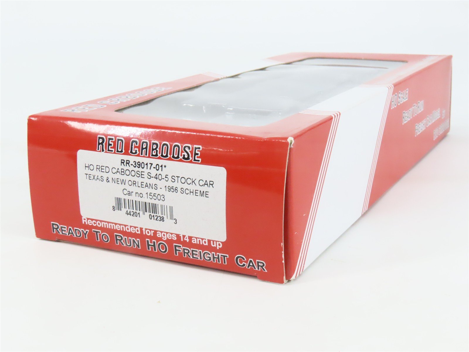 HO Scale Red Caboose RR-39017-01* TNO Texas & New Orleans Stock/Cattle Car RTR