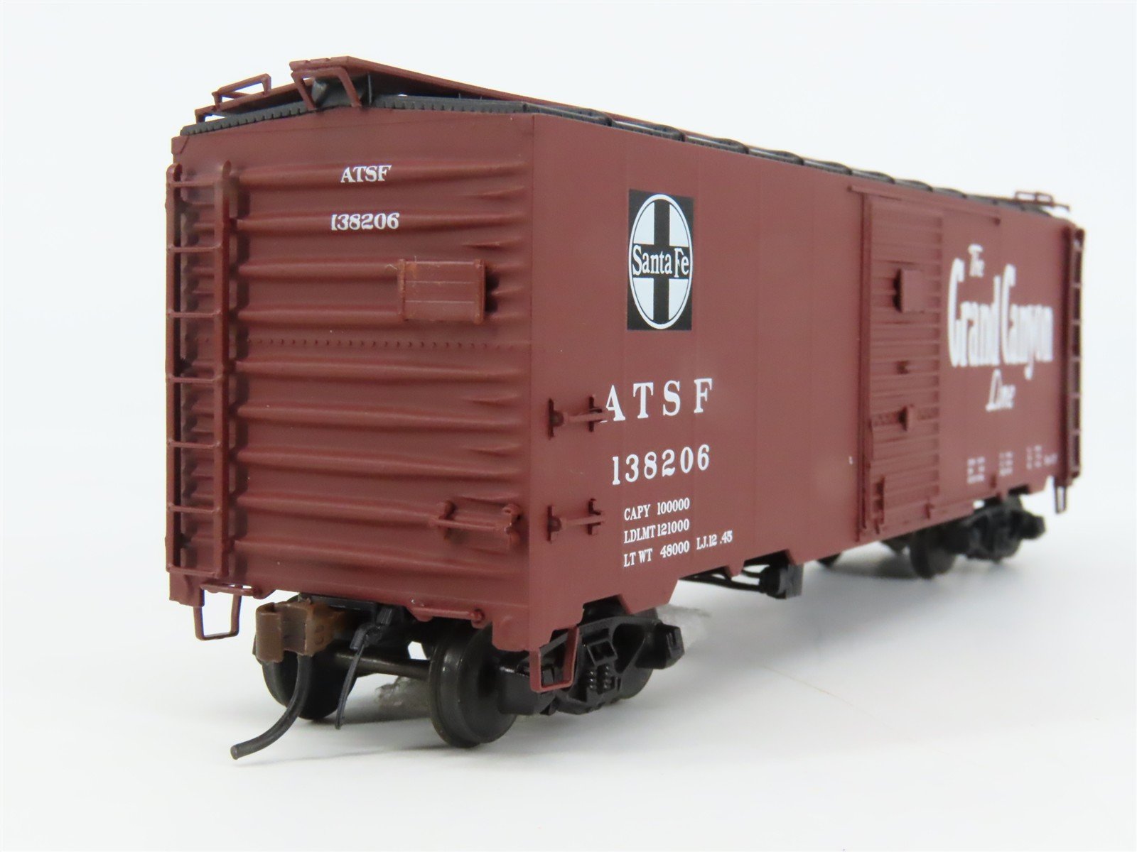 HO Scale Red Caboose RR-38085-21 ATSF Santa Fe 40' Box Car 138206 RTR