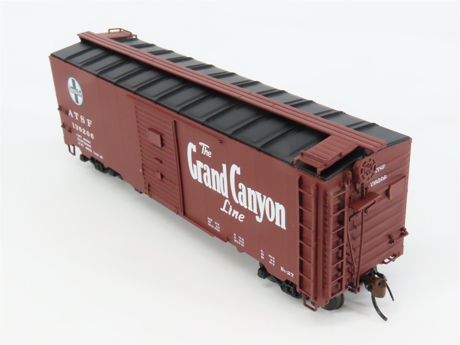 HO Scale Red Caboose RR-38085-21 ATSF Santa Fe 40' Box Car 138206 RTR