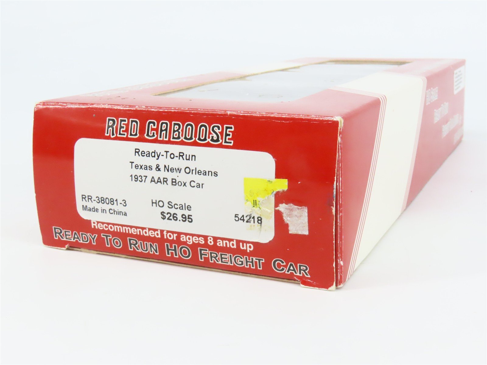 HO Scale Red Caboose RR-38081-3 T&NO Texas & New Orleans Box Car 54218 RTR