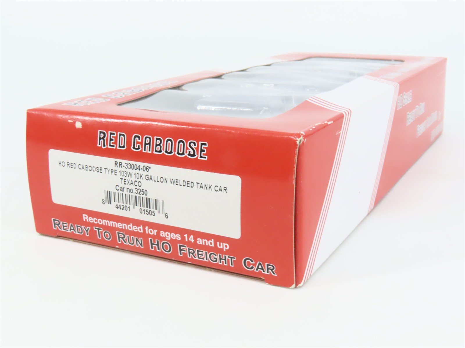 HO Scale Red Caboose RR-33004-06* TCX Texaco Tank Car 3250 RTR