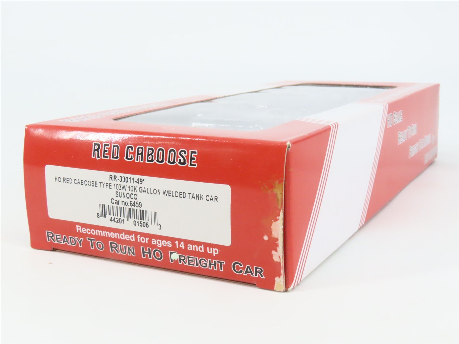 HO Scale Red Caboose RR-33011-49 SUNX Sunoco Tank Car 6459 RTR
