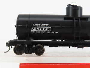 HO Scale Red Caboose RR-33010-54* SUNX Sunoco Tank Car 6491 RTR