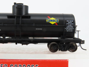 HO Scale Red Caboose RR-33010-54* SUNX Sunoco Tank Car 6491 RTR