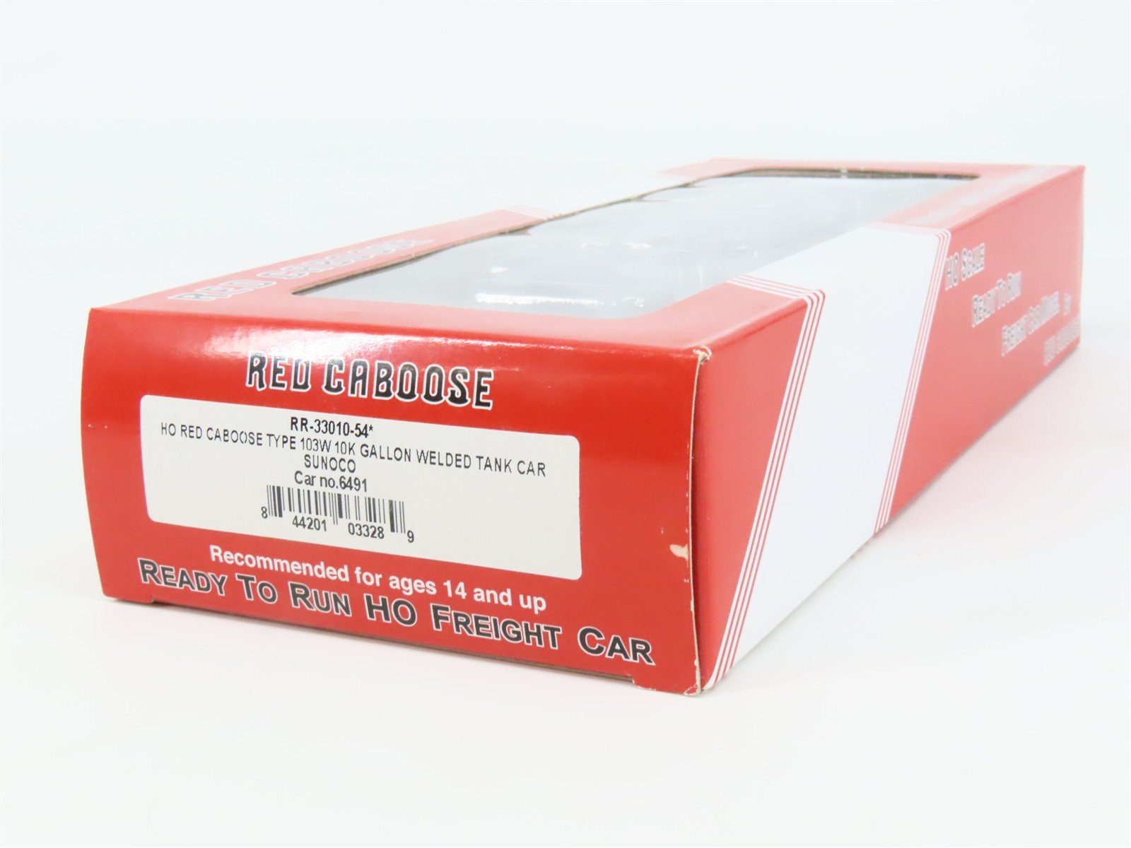 HO Scale Red Caboose RR-33010-54* SUNX Sunoco Tank Car 6491 RTR