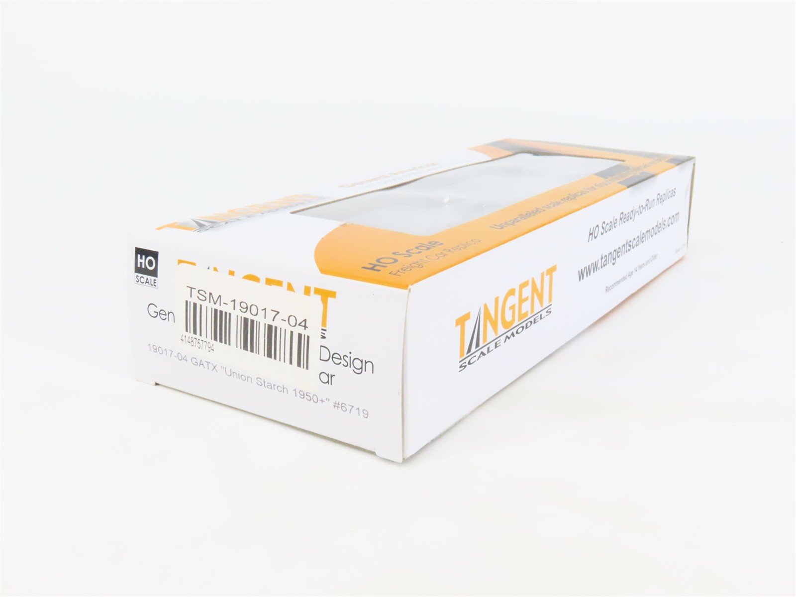 HO Scale Tangent 19017-04 GATX Union Starch Single Dome Tank Car #6719