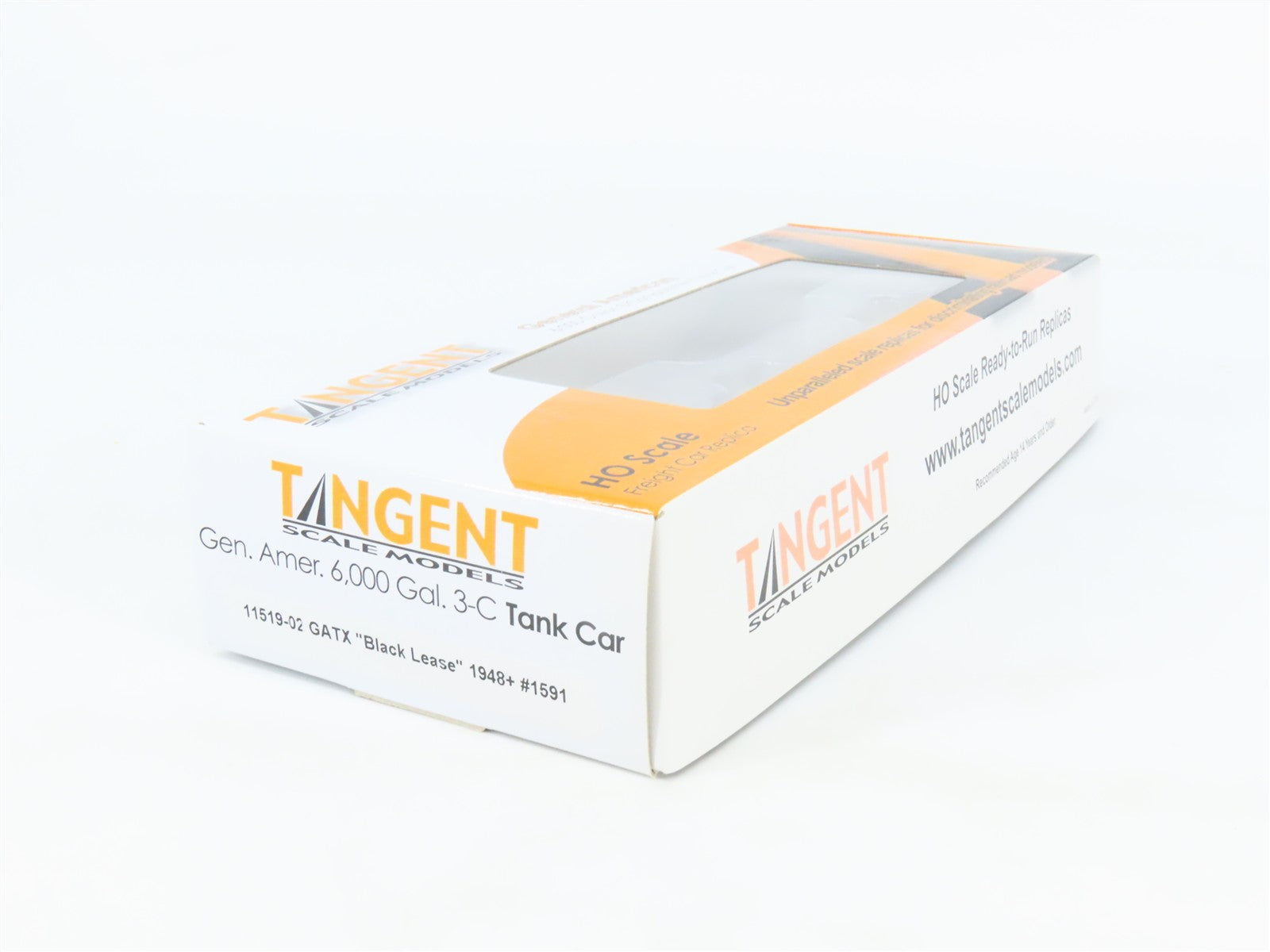 HO Scale Tangent 11519-02 GATX Lease 3-Dome 6,000 Gallon Tank Car #1591
