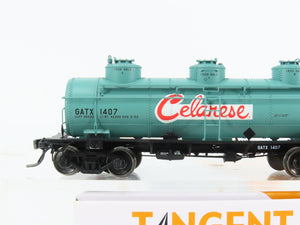 HO Scale Tangent 11510-03 GATX Celanese 6k Gallon Single Dome Tank Car #1407
