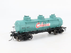 HO Scale Tangent 11510-03 GATX Celanese 6k Gallon Single Dome Tank Car #1407