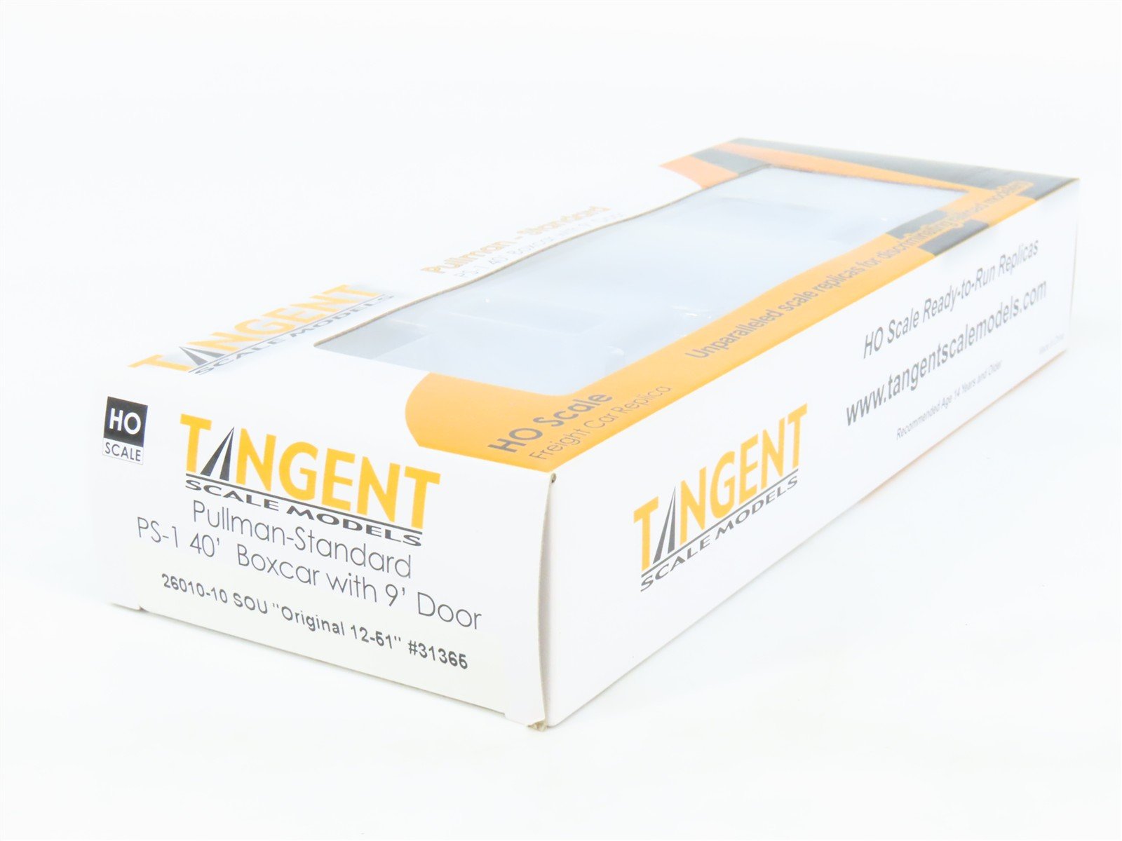 HO Scale Tangent 26010-10 SOU Southern 40' PS-1 Single Door Box Car #31365