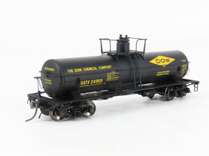 HO Scale Tangent 13013-02 GATX Dow Chemical 8k Gallon Acid Tank Car #24959