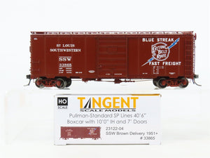HO Tangent 23122-04 SSW Cotton Belt Blue Streak 40'6