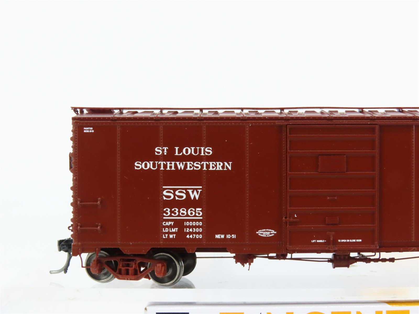 HO Tangent 23122-04 SSW Cotton Belt Blue Streak 40'6