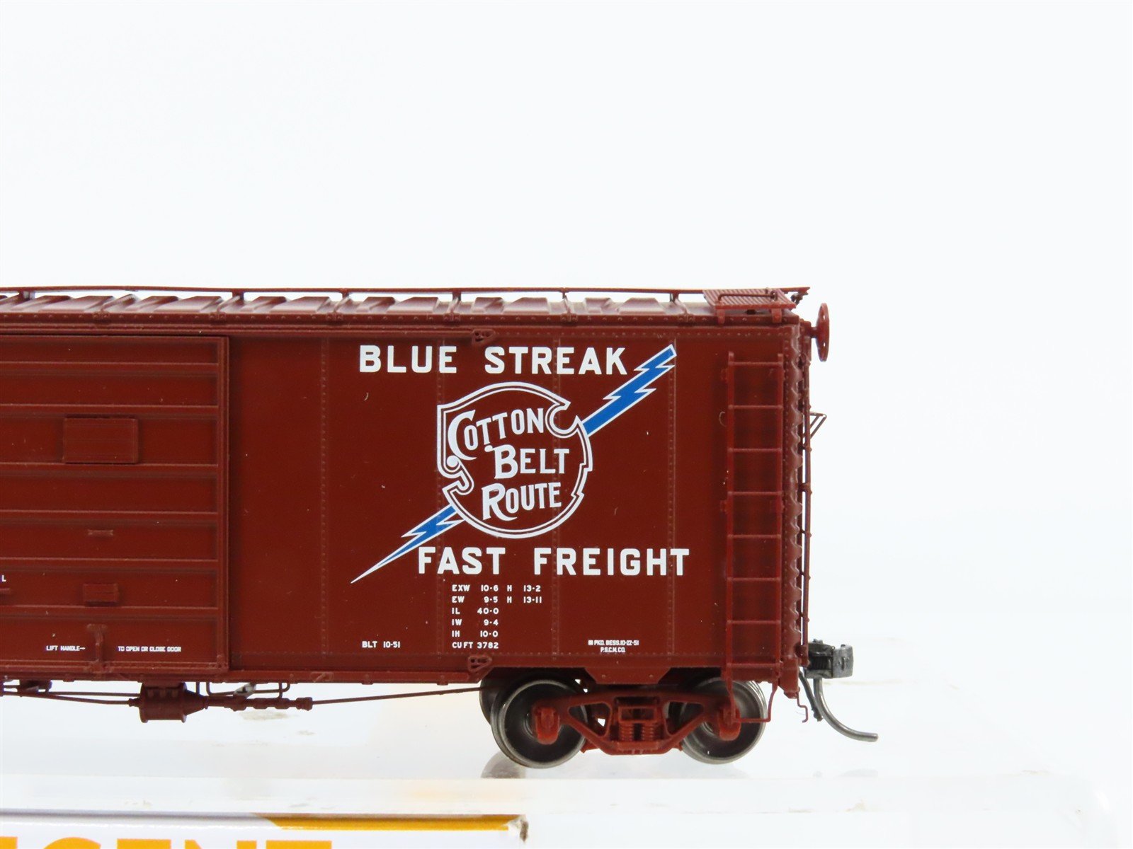 HO Tangent 23122-04 SSW Cotton Belt Blue Streak 40'6