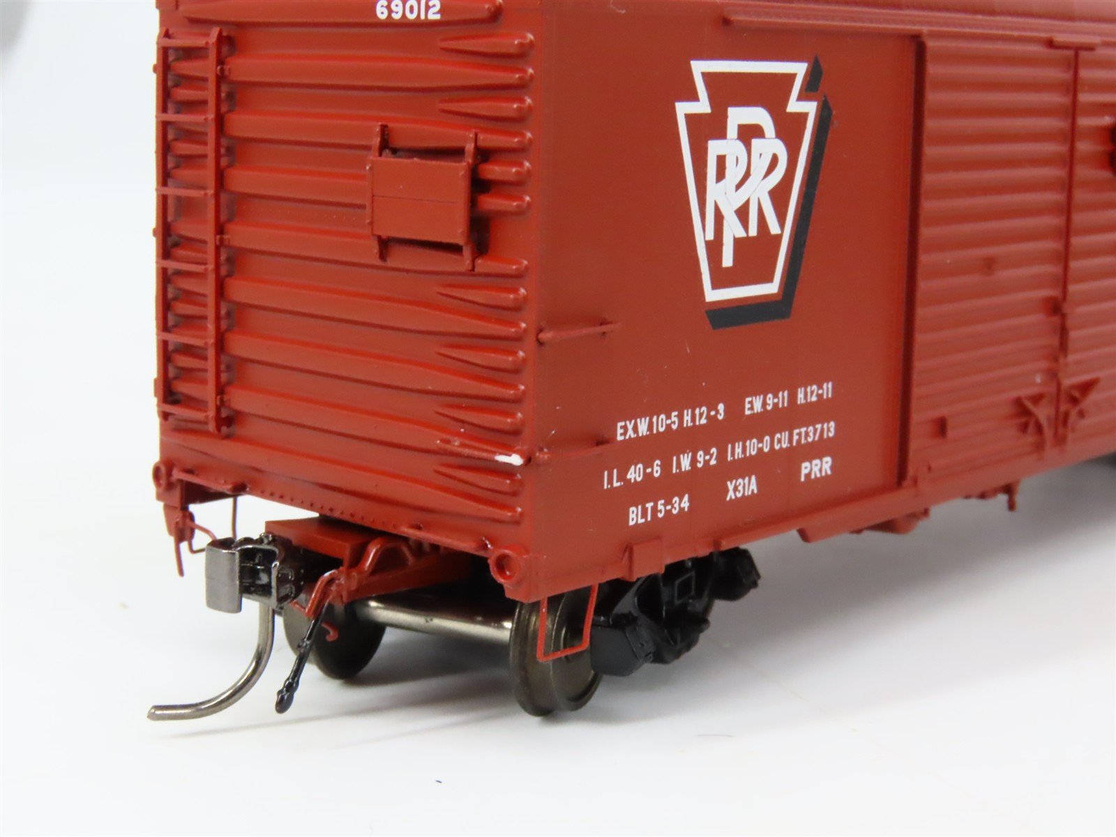 HO Scale Rapido 123009-1 PRR Pennsylvania 40' X31A Wagon Top Box Car #69012