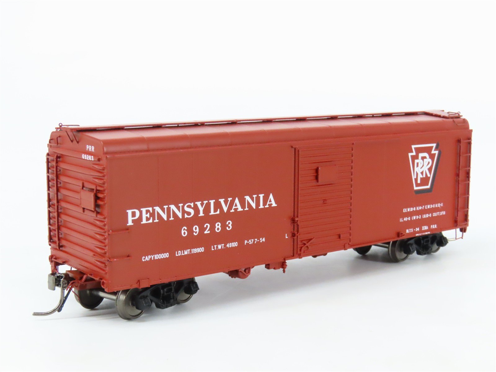 HO Scale Rapido 123003-3 PRR Pennsylvania 40' X31A Wagon Top Box Car #69283