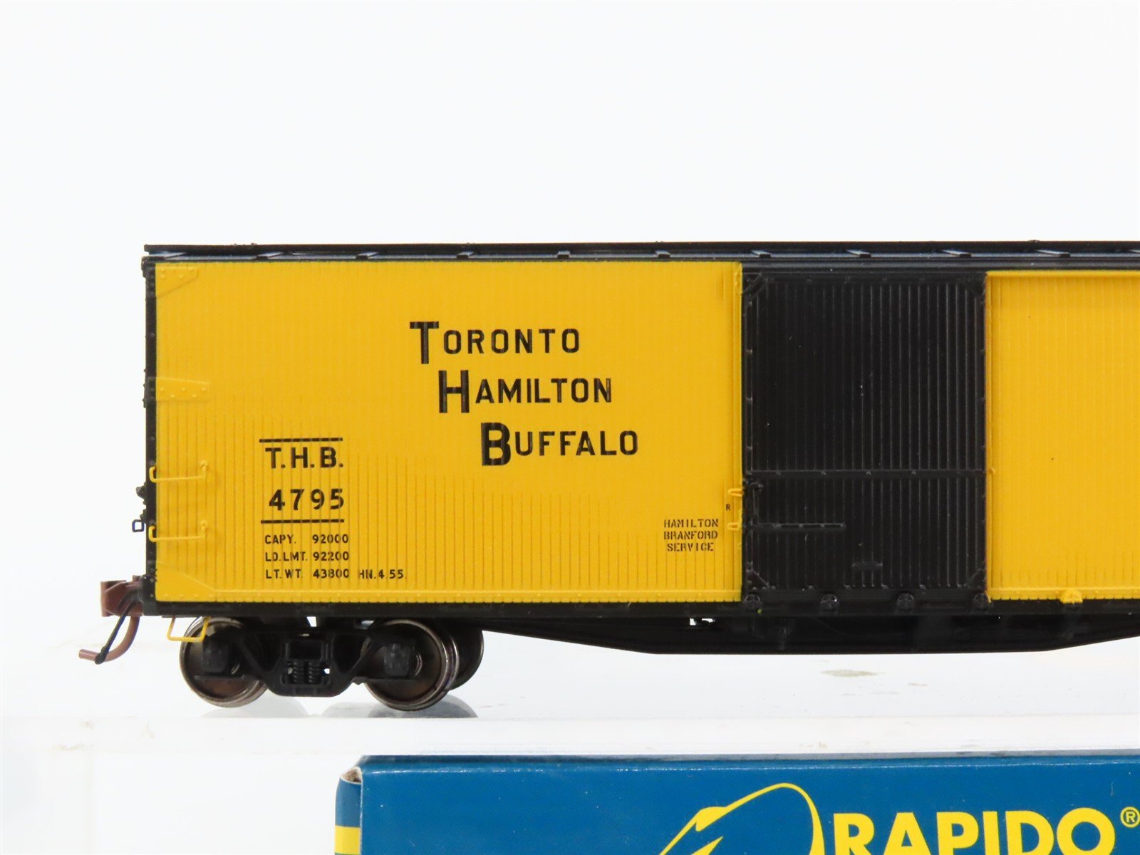HO Scale Rapido 130113-2 TH&B 40' USRA Double-Sheathed Box Car #4795