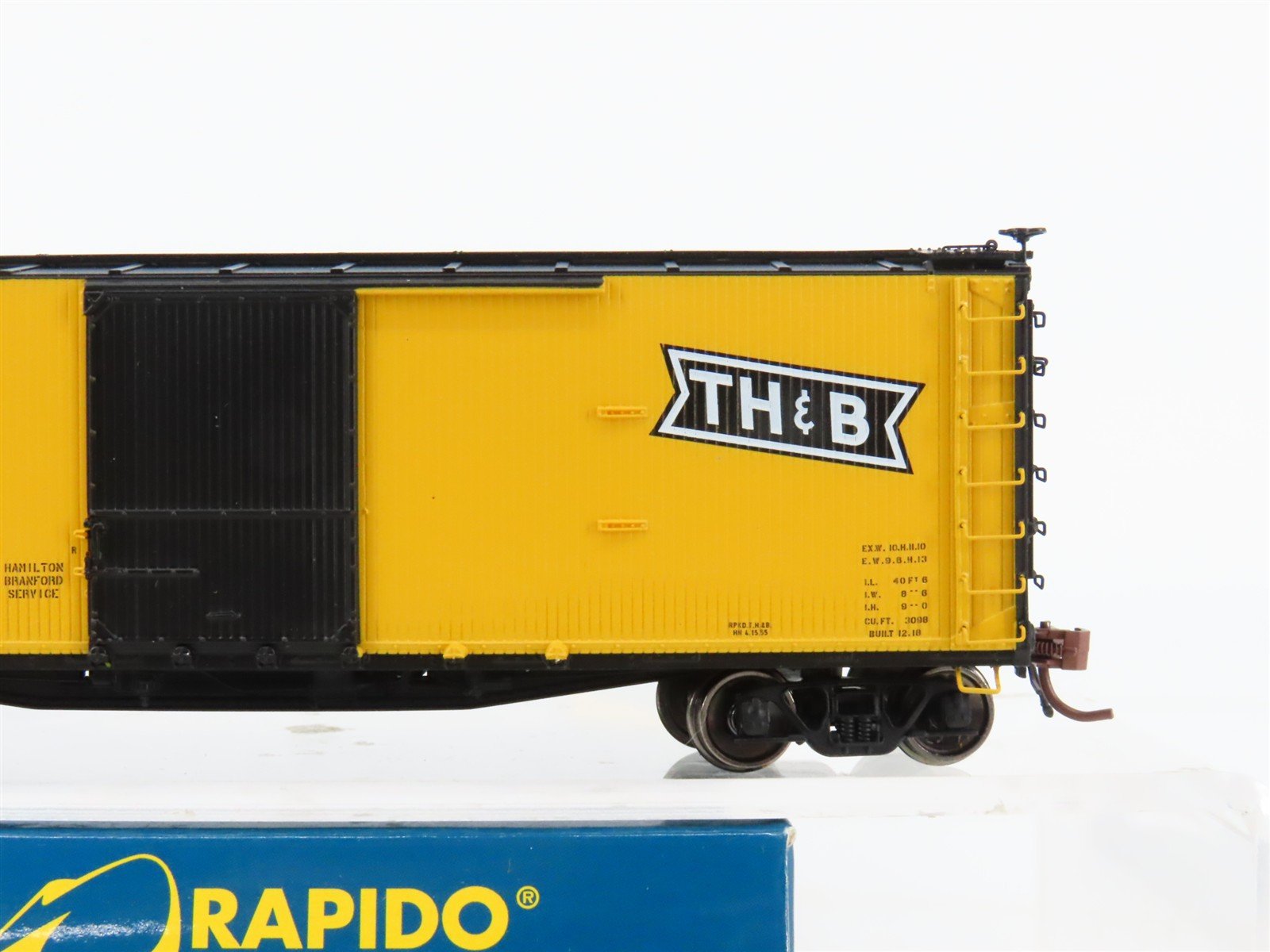 HO Scale Rapido 130113-2 TH&B 40' USRA Double-Sheathed Box Car #4795