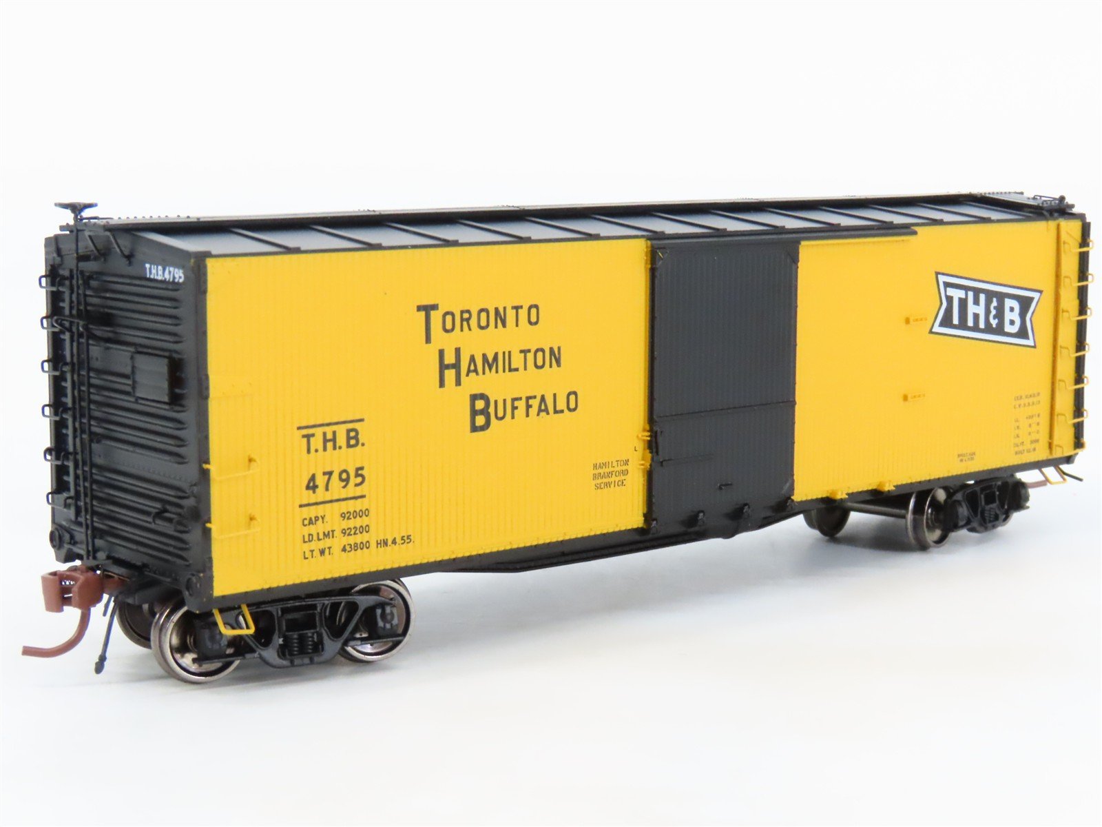 HO Scale Rapido 130113-2 TH&B 40' USRA Double-Sheathed Box Car #4795