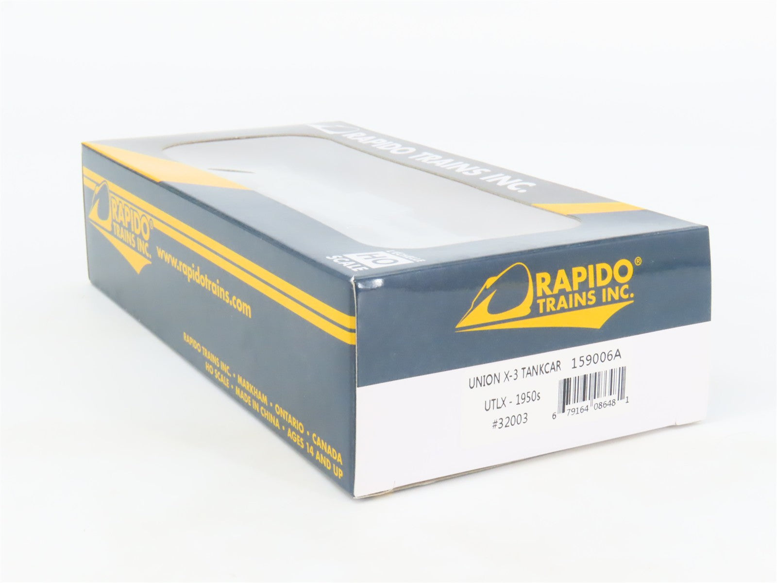 HO Scale Rapido 159006A UTLX Union X-3 Single Dome Tank Car #32003