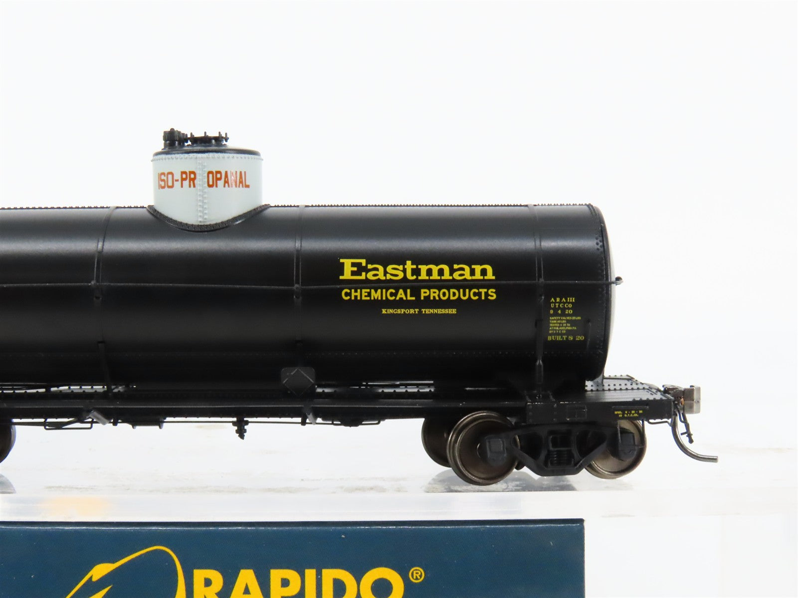 HO Scale Rapido 159010A UTLX Eastman Chemical Single Dome Tank Car #36299