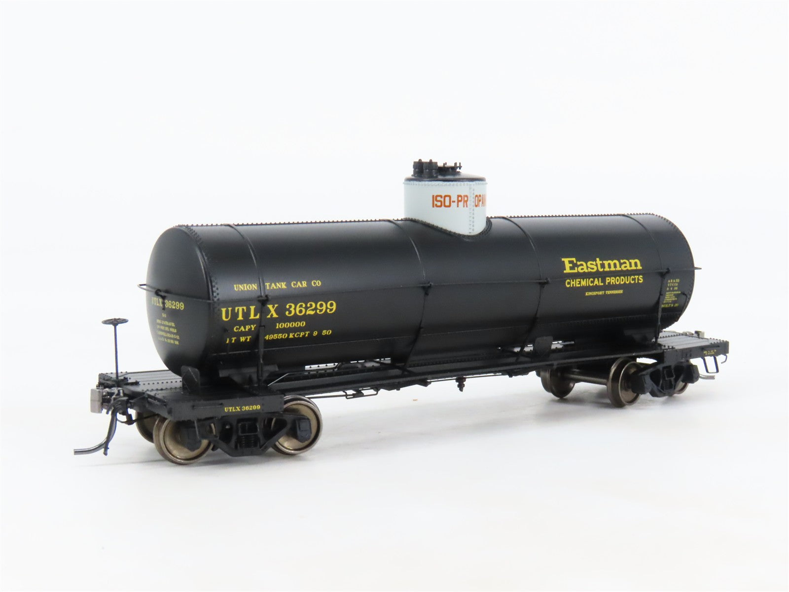 HO Scale Rapido 159010A UTLX Eastman Chemical Single Dome Tank Car #36299