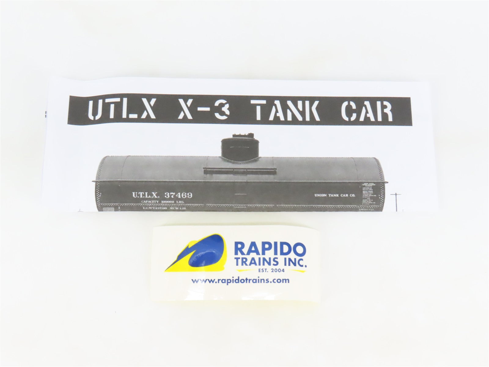 HO Scale Rapido 159010A UTLX Eastman Chemical Single Dome Tank Car #36299