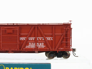 HO Scale Rapido 177006A PRR Pennsylvania 40' X23 Wood Box Car #532849