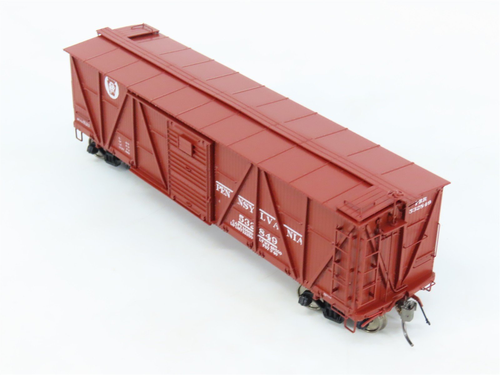 HO Scale Rapido 177006A PRR Pennsylvania 40' X23 Wood Box Car #532849