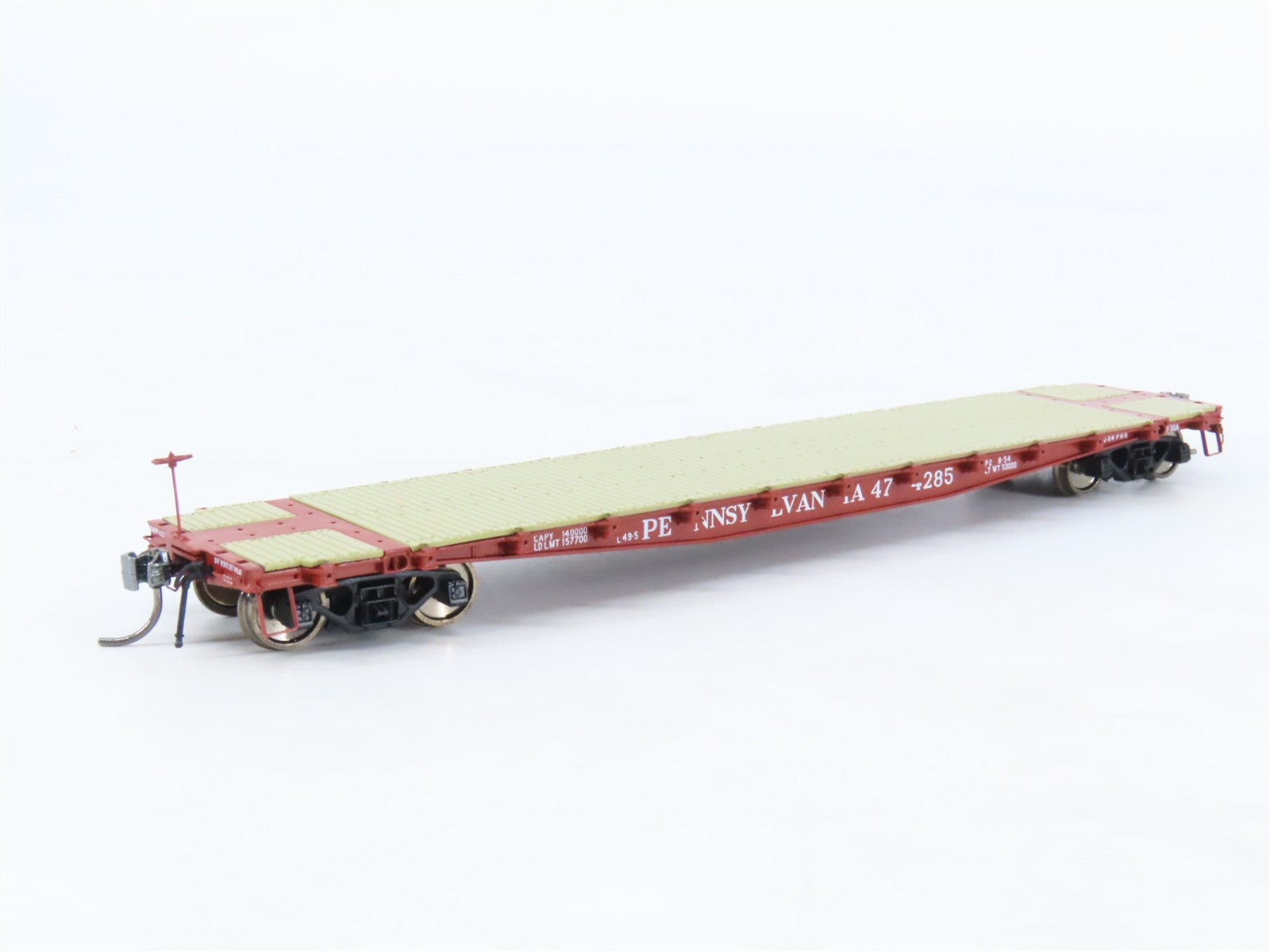HO Scale Rapido 138002-2 PRR Pennsylvania 50' F30A Flat Car #474285