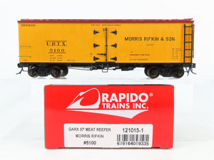 HO Scale Rapido 12105-1 URTX Morris Rifkin & Son 37' Meat Reefer #5100