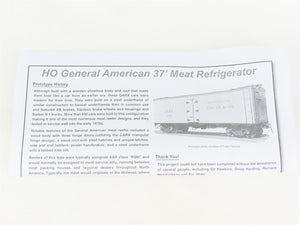 HO Scale Rapido 121005-3 GARX Dugdale Packing Co. 37' Meat Reefer #3466