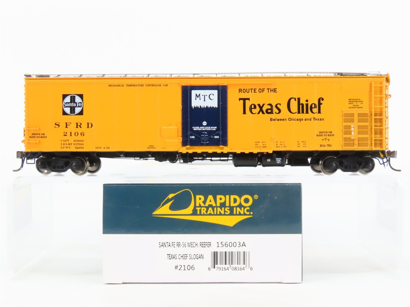 HO Scale Rapido 156003A SFRD Santa Fe 