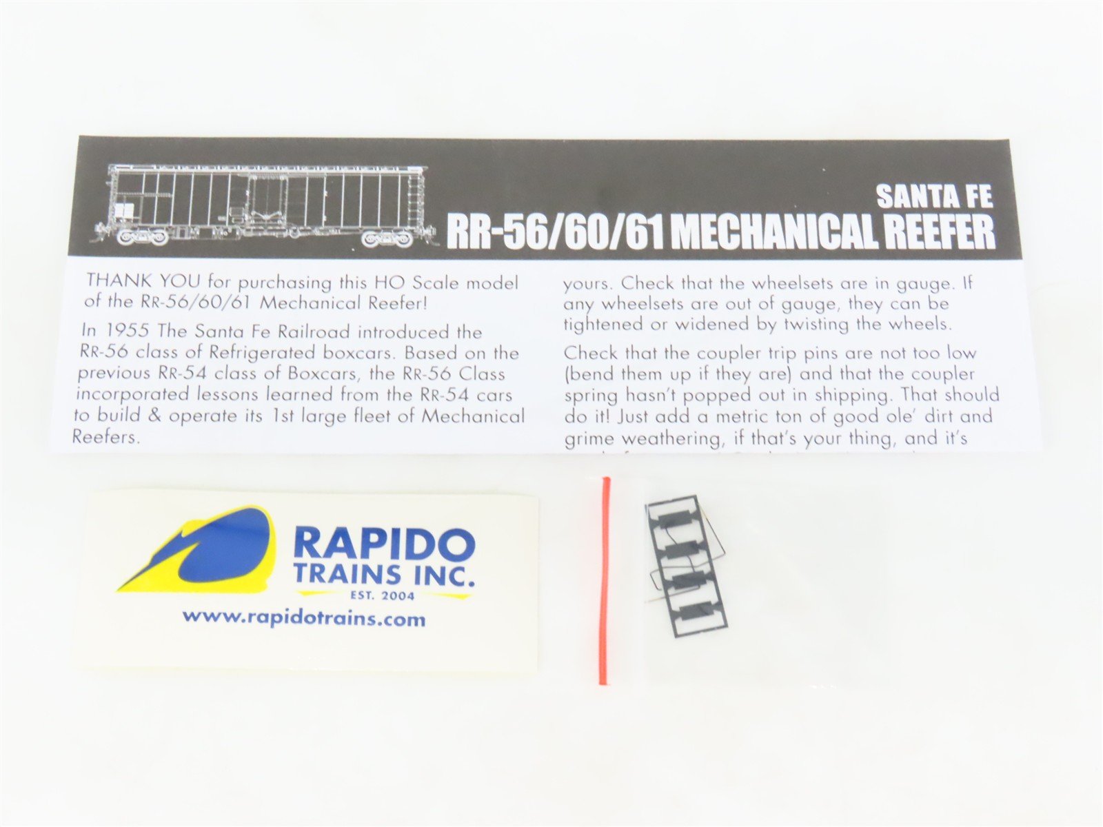 HO Scale Rapido 156003A SFRD Santa Fe 