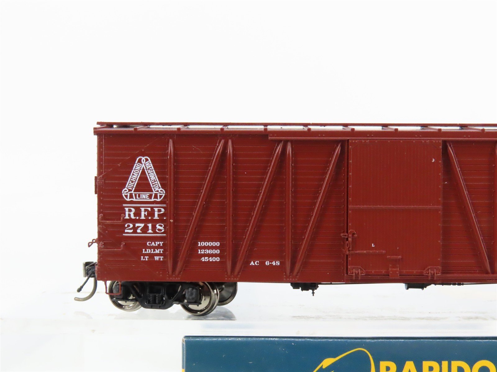 HO Scale Rapido 142014A RF&P Richmond Fredericksburg & Potomac Box Car #2718
