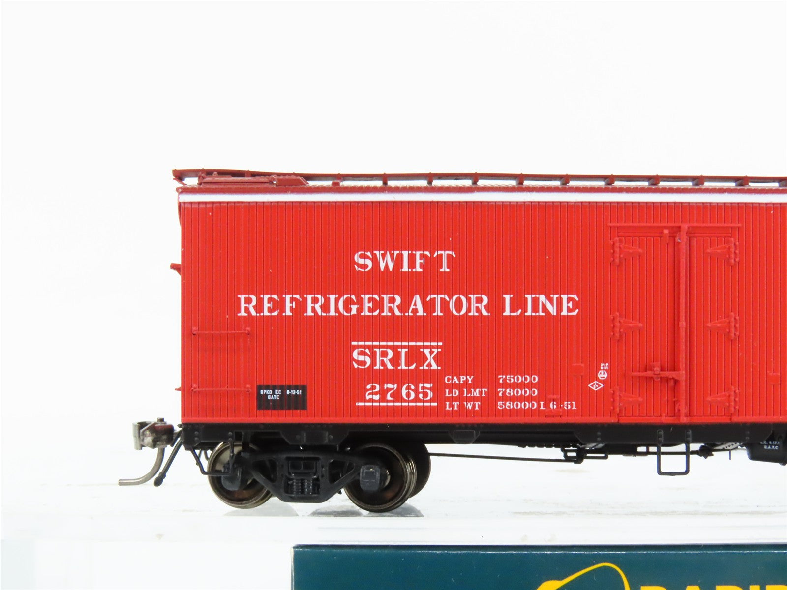 HO Scale Rapido 121059-2 SRLX Swift Refrigerator Line GARX 37' Meat Reefer #2765