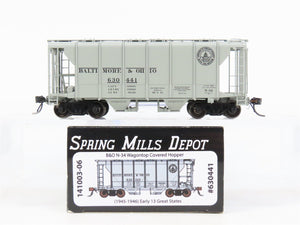 HO Scale Spring Mills Depot 141003-06 B&O Baltimore & Ohio 2-Bay Hopper #630441