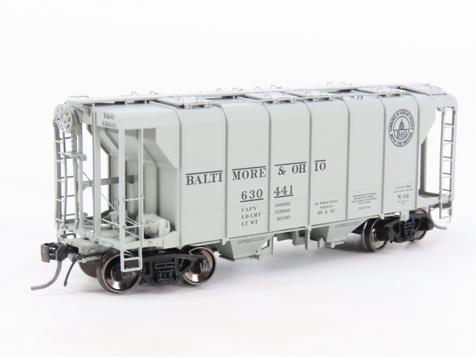 HO Scale Spring Mills Depot 141003-06 B&O Baltimore & Ohio 2-Bay Hopper #630441