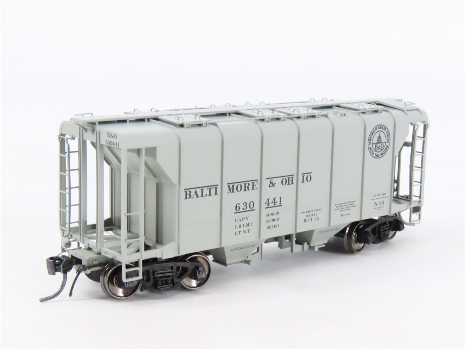 HO Scale Spring Mills Depot 141003-06 B&O Baltimore & Ohio 2-Bay Hopper #630441