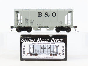 HO Scale Spring Mills Depot 141004-07 B&O Baltimore & Ohio 2-Bay Hopper #630459