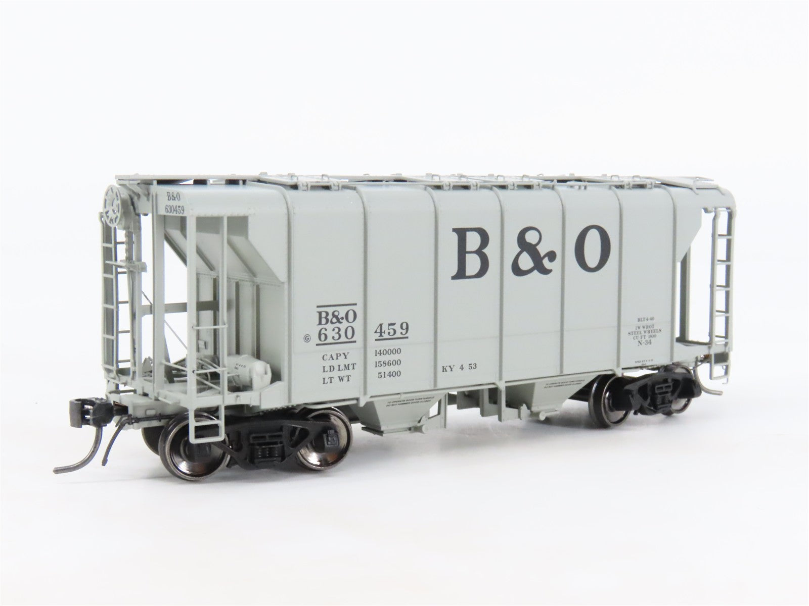 HO Scale Spring Mills Depot 141004-07 B&O Baltimore & Ohio 2-Bay Hopper #630459